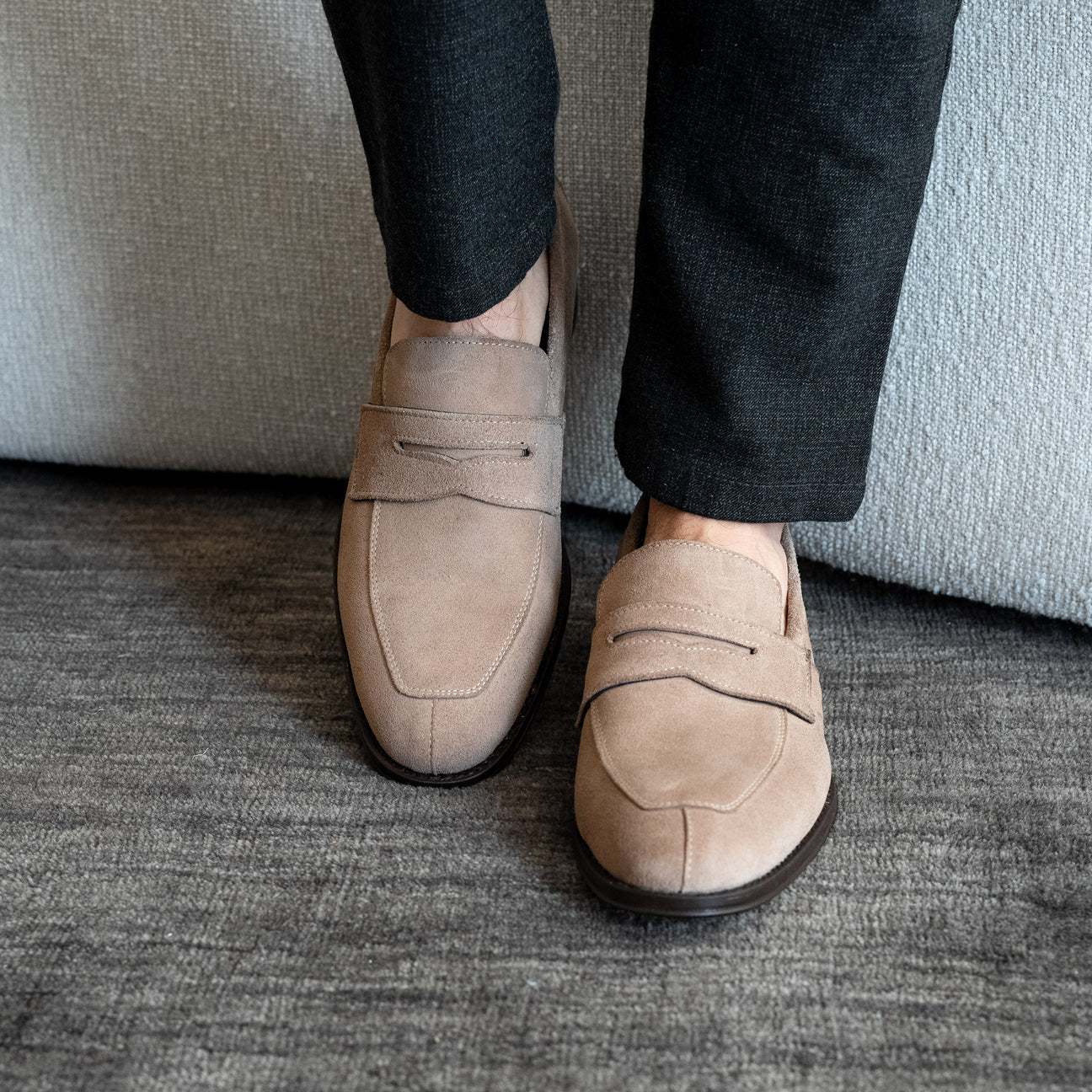 BEIGE SUEDE DORIAN