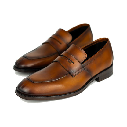 BROWN LEATHER DORIAN