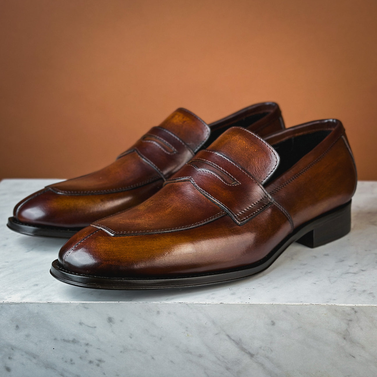 BROWN LEATHER DORIAN