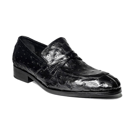 BLACK OSTRICH LEONARDO