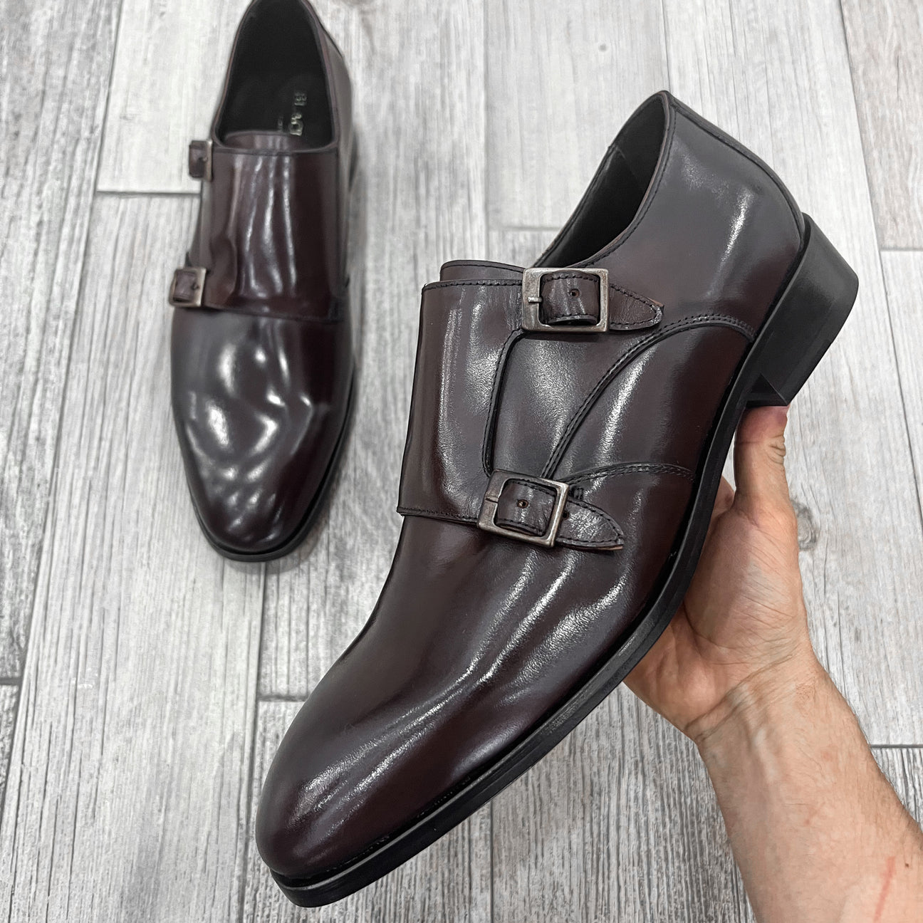 DARK BROWN LEATHER XAVIER