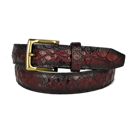 WINE CROCO BELT