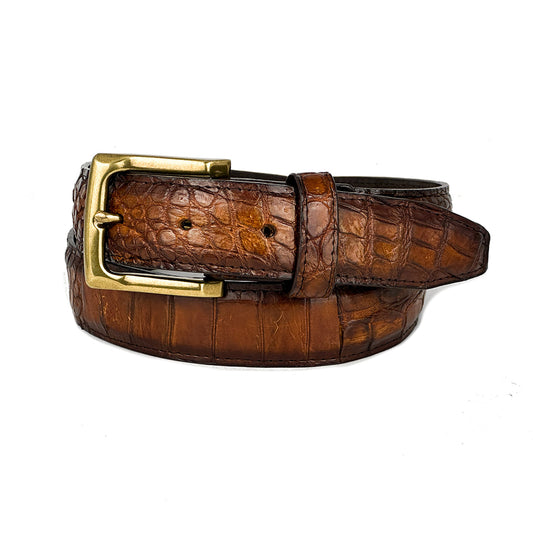 LIGTH BROWN CROCO BELT