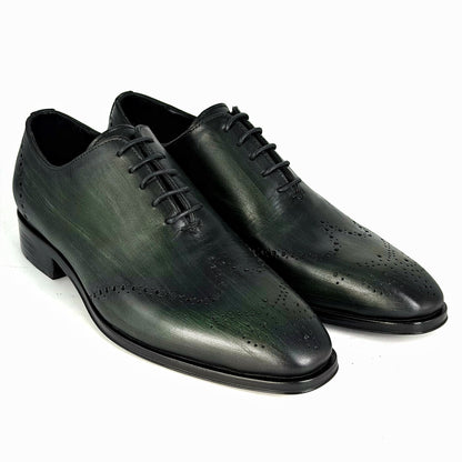 CESAR LEATHER PATINA GREEN ITALIA