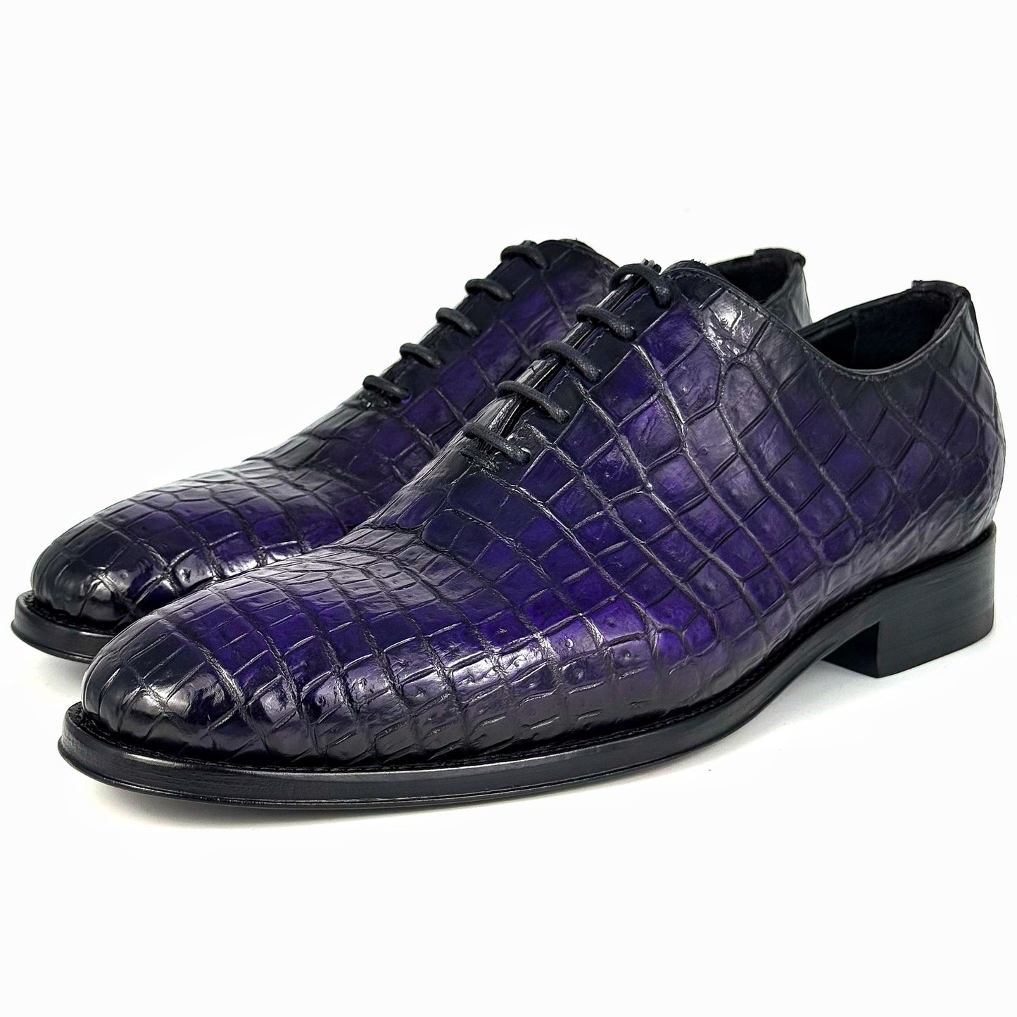 PURPLE WHOLECUT CROCO HUGO