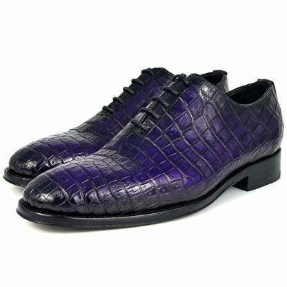 PURPLE WHOLECUT CROCO HUGO