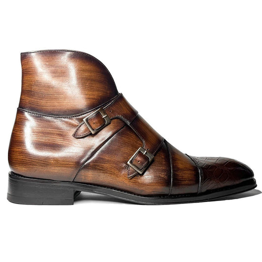 BROWN LEATHER & CROCO ARTHUR