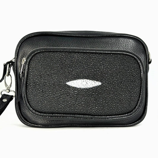 BANDOLERA TWO BAG MANTARRAYA BLACK