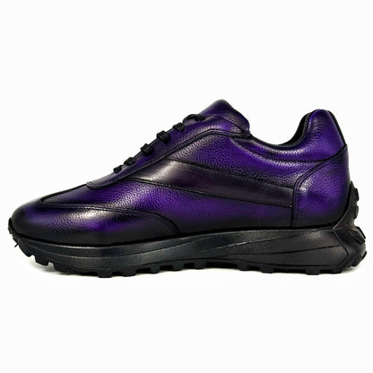 PURPLE FLOATER & LEATHER SNEAKER
