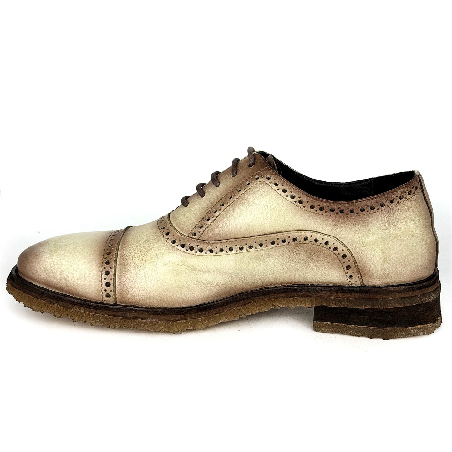 CARTER FLOATER BEIGE NUBUCK WITH DOUBLE CREPE SOLE