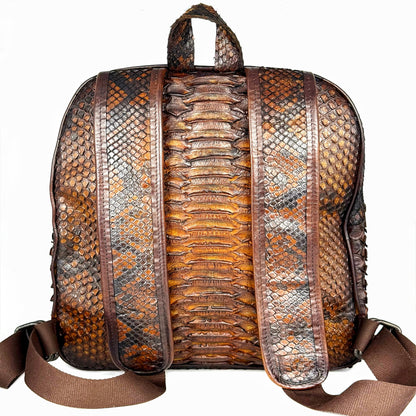 BROWN PYTHON BACKPACK
