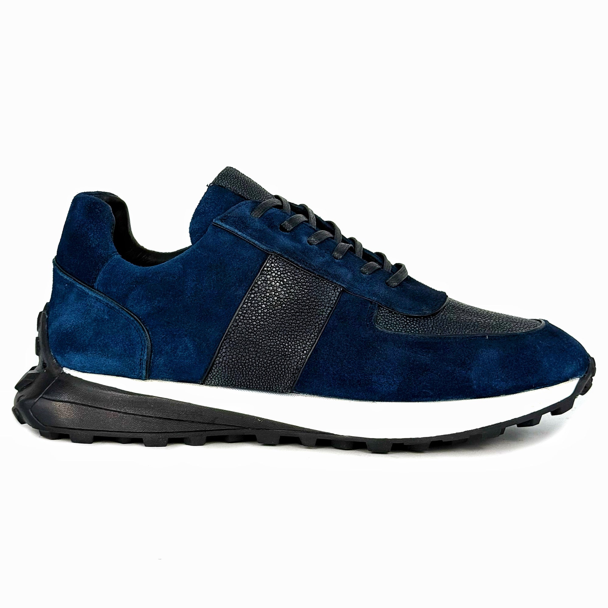 BLUE SUEDE & STINGRAY SNEAKER