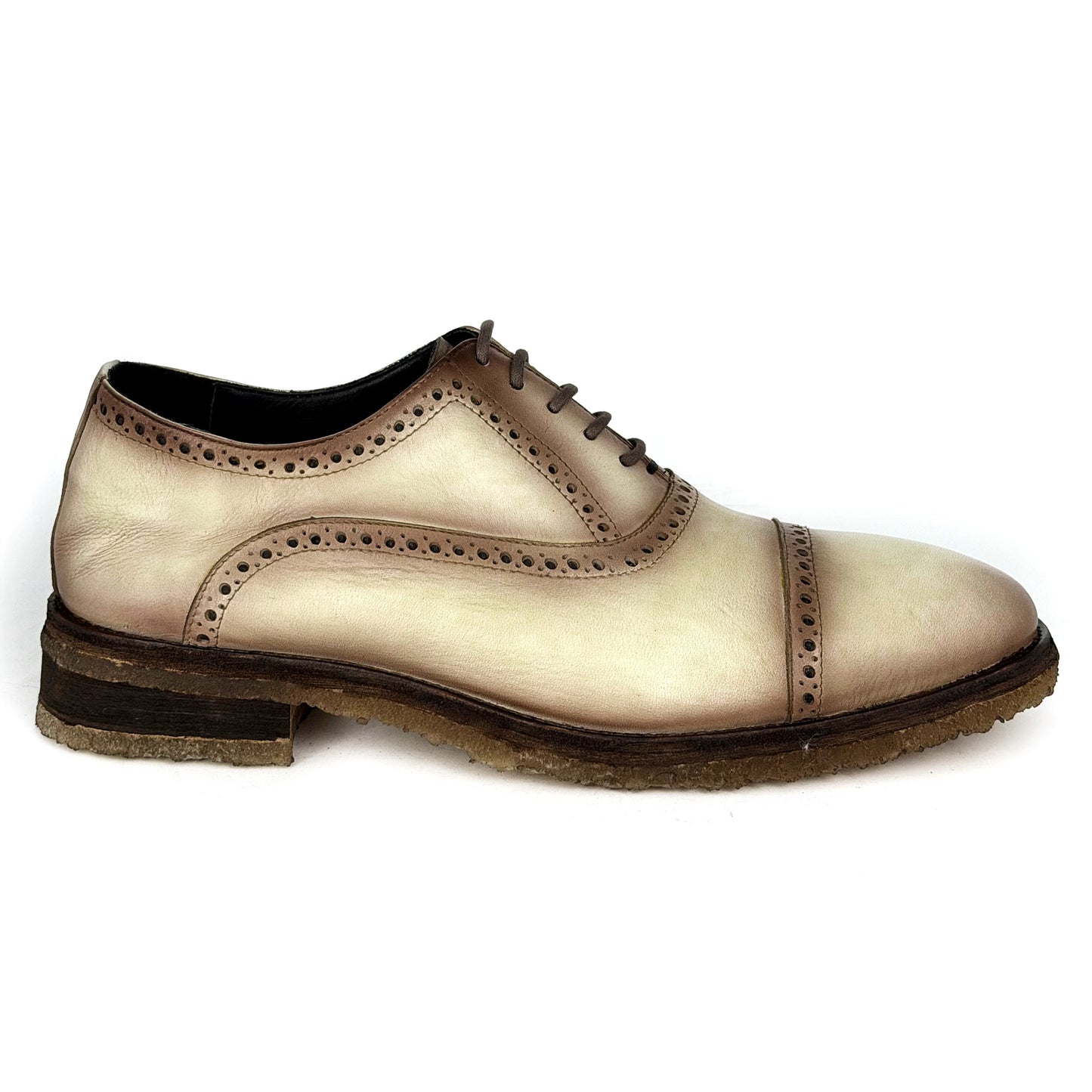 CARTER FLOATER BEIGE NUBUCK WITH DOUBLE CREPE SOLE