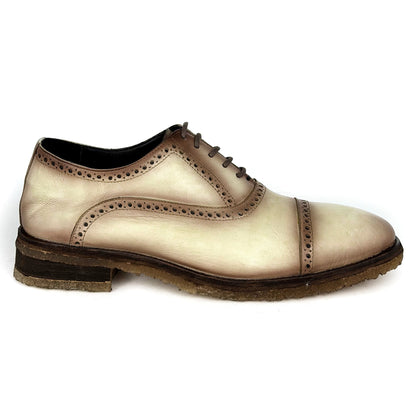 CARTER FLOATER BEIGE NUBUCK WITH DOUBLE CREPE SOLE