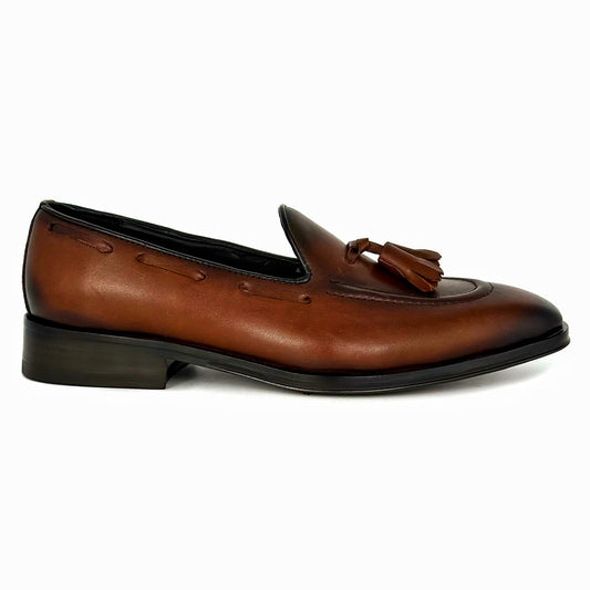 BROWN LEATHER VALERIO