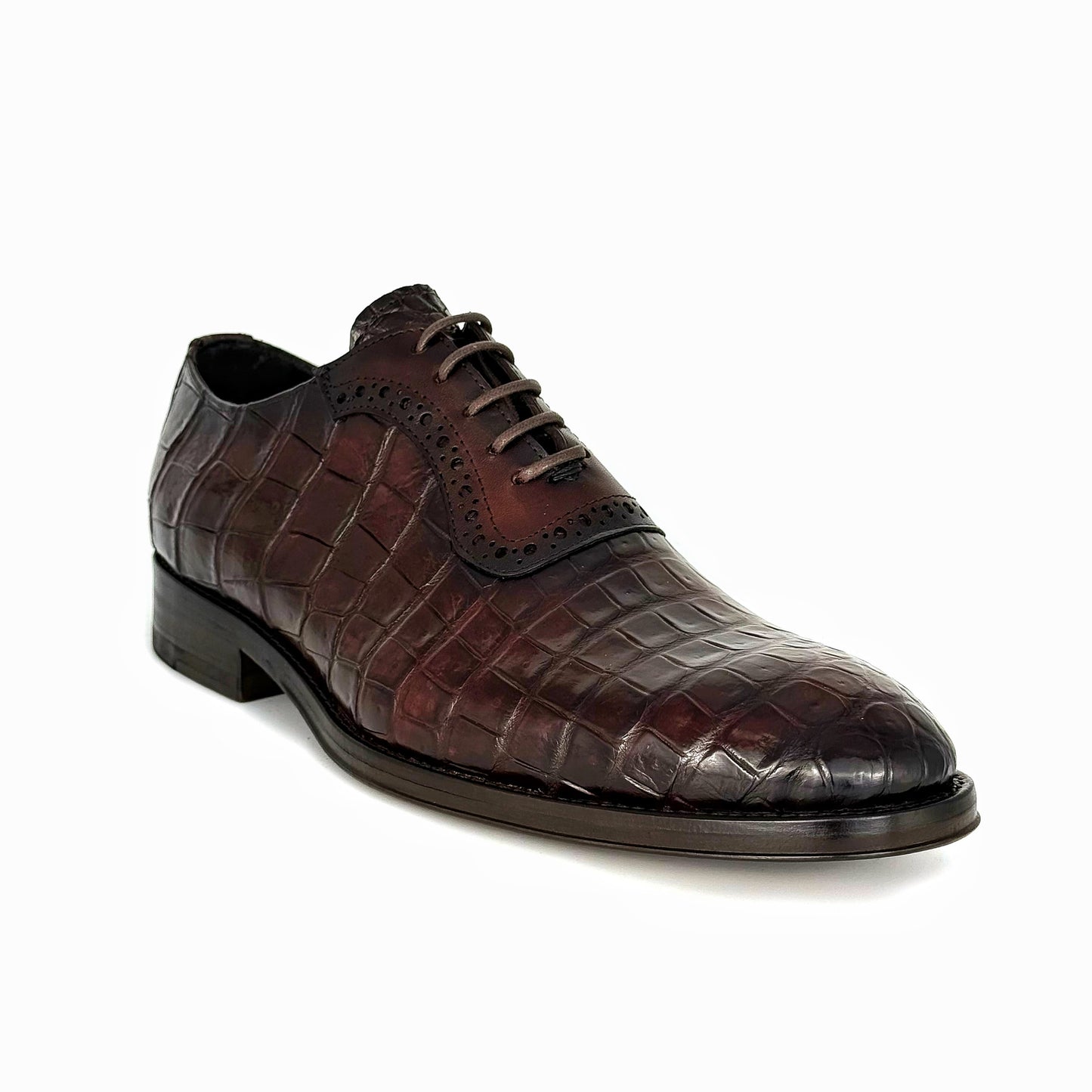 BROWN CROCO & LEATHER THOMAS