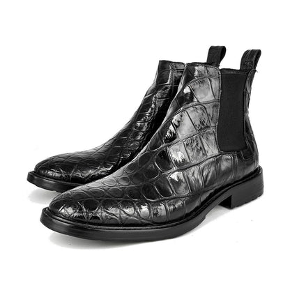 SAMUEL CHELSEA CROCODILE BLACK (TRACK)