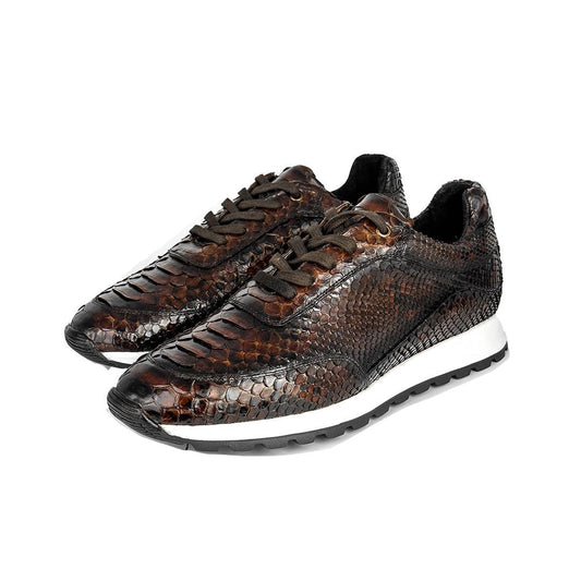 BROWN PYTHON SNEAKER