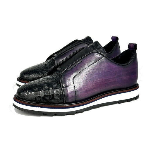 PURPLE CROCO SNEAKER