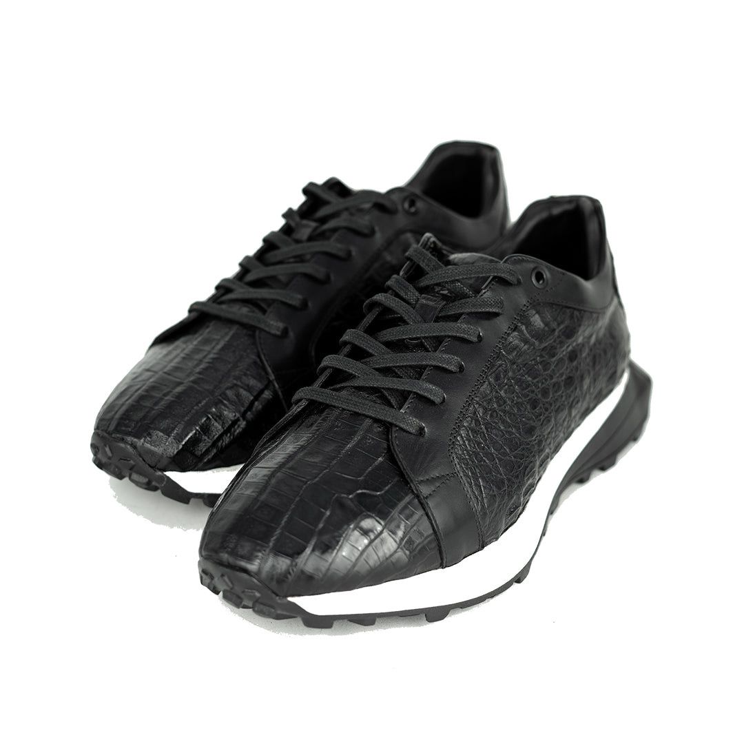 BLACK CROCO SNEAKER
