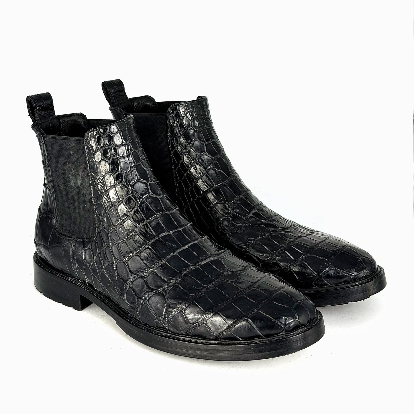 SAMUEL CHELSEA CROCODILE BLACK (TRACK)
