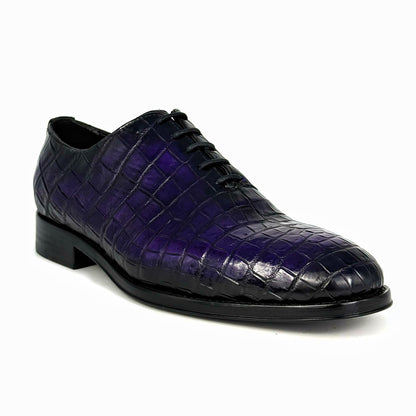 PURPLE WHOLECUT CROCO HUGO
