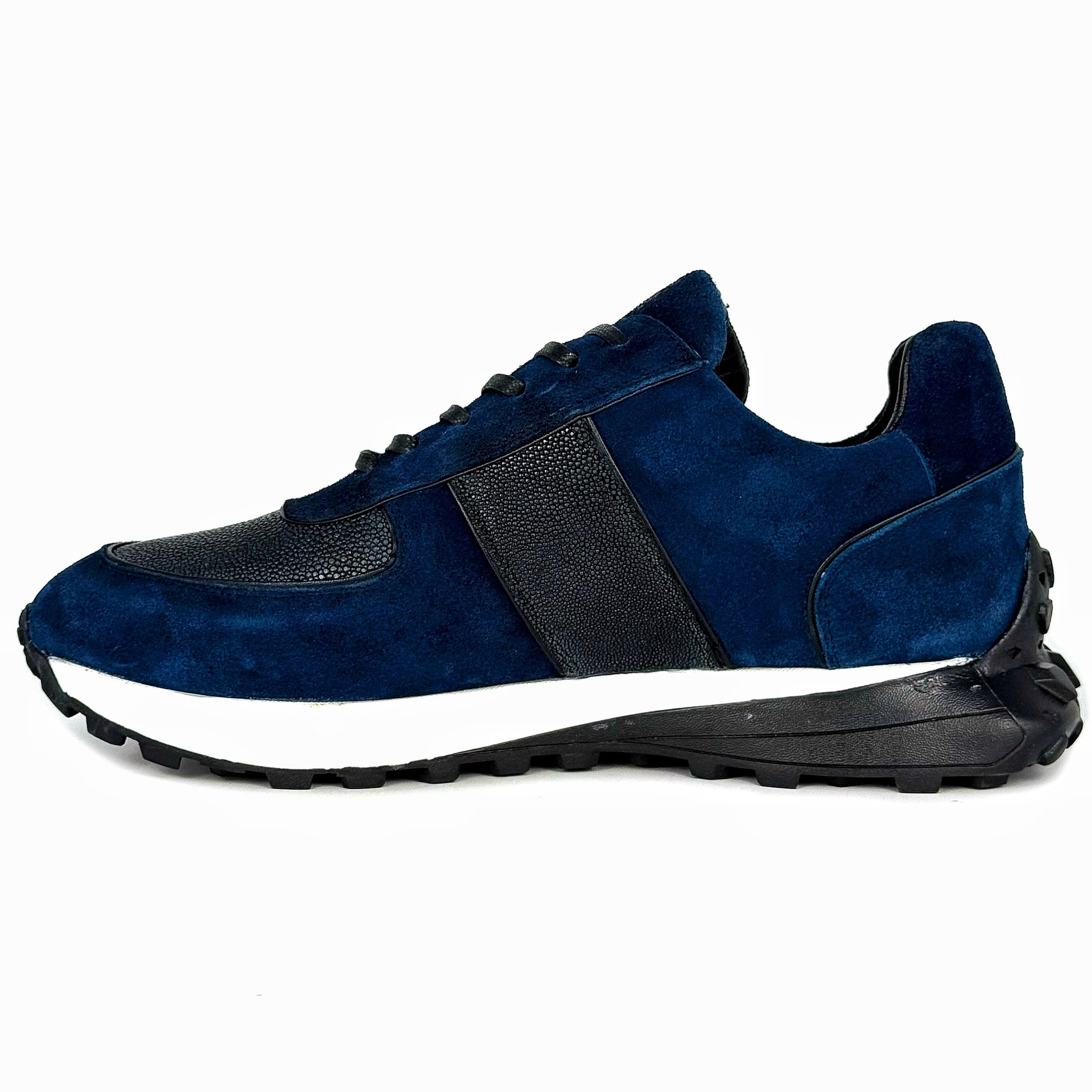 BLUE SUEDE & STINGRAY SNEAKER
