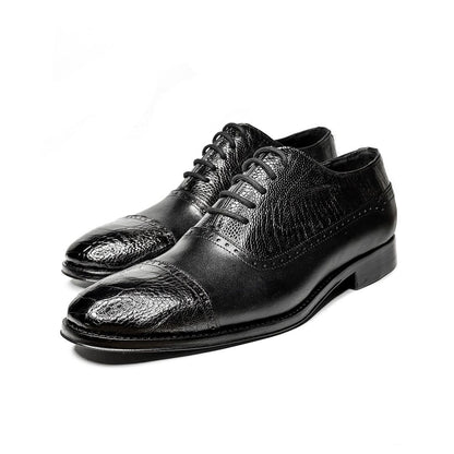 DARK OSTRICH & LEATHER WILLIAM