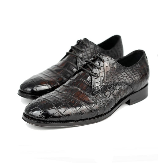 DARK BROWN CROCO SALVATORE