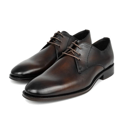 DARK BROWN LEATHER SALVATORE