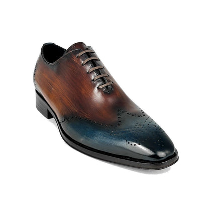 CESAR LEATHER BROWN & BLUE ITALIA